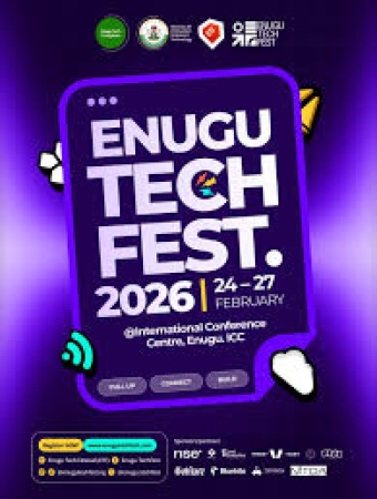 Enugu To Host Tech Festival The Enugu State Government says the state is prepared to host no fewer than 50,000 participants at the 2026 Enugu Tech Festival holding between Feb. 24 and 27.