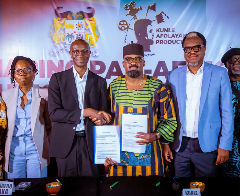 Filmmaker Kunle Afolayan Partners Benin Republic in Landmark Agreement Production Company, Kunle Afolayan Production, has signed a Memorandum of Understanding with the Republic of Benin to deepen collaboration in film production, youth training and creative infrastructure development across West Africa.